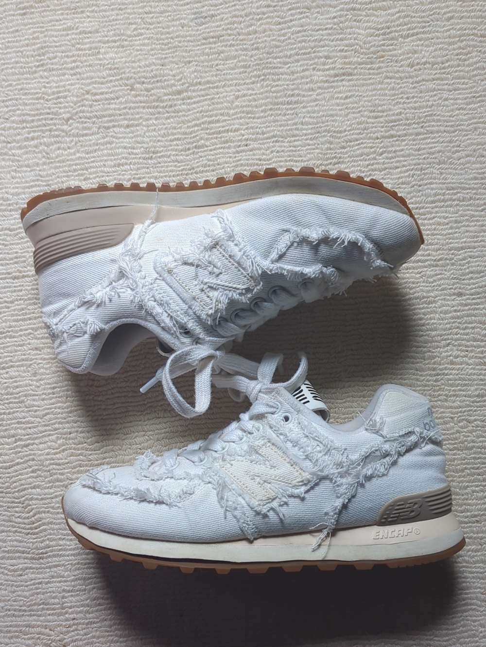 Miu Miu X New Balance Collab Off White Sneakers Luxury Designer